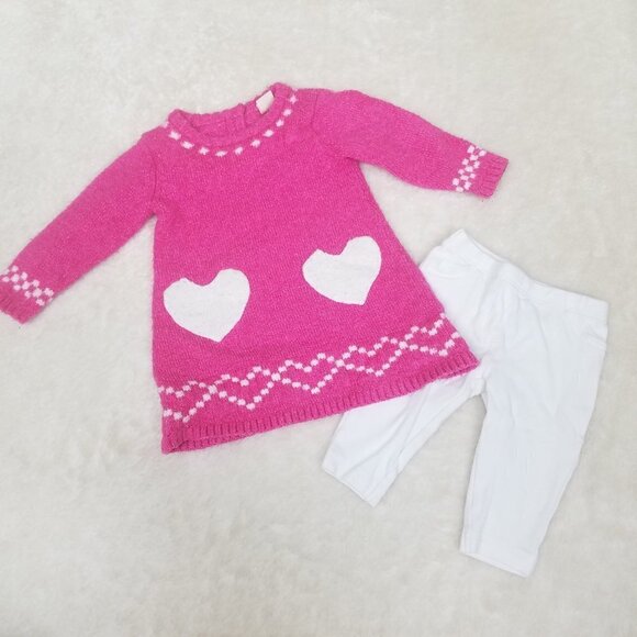 Tucker + Tate Other - Tucker + Tate Sweater Dress & Carter's Pant Set 3M